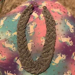 Silver seed bead necklace!